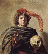 Frans Hals Young Man Holding a Skull china oil painting reproduction